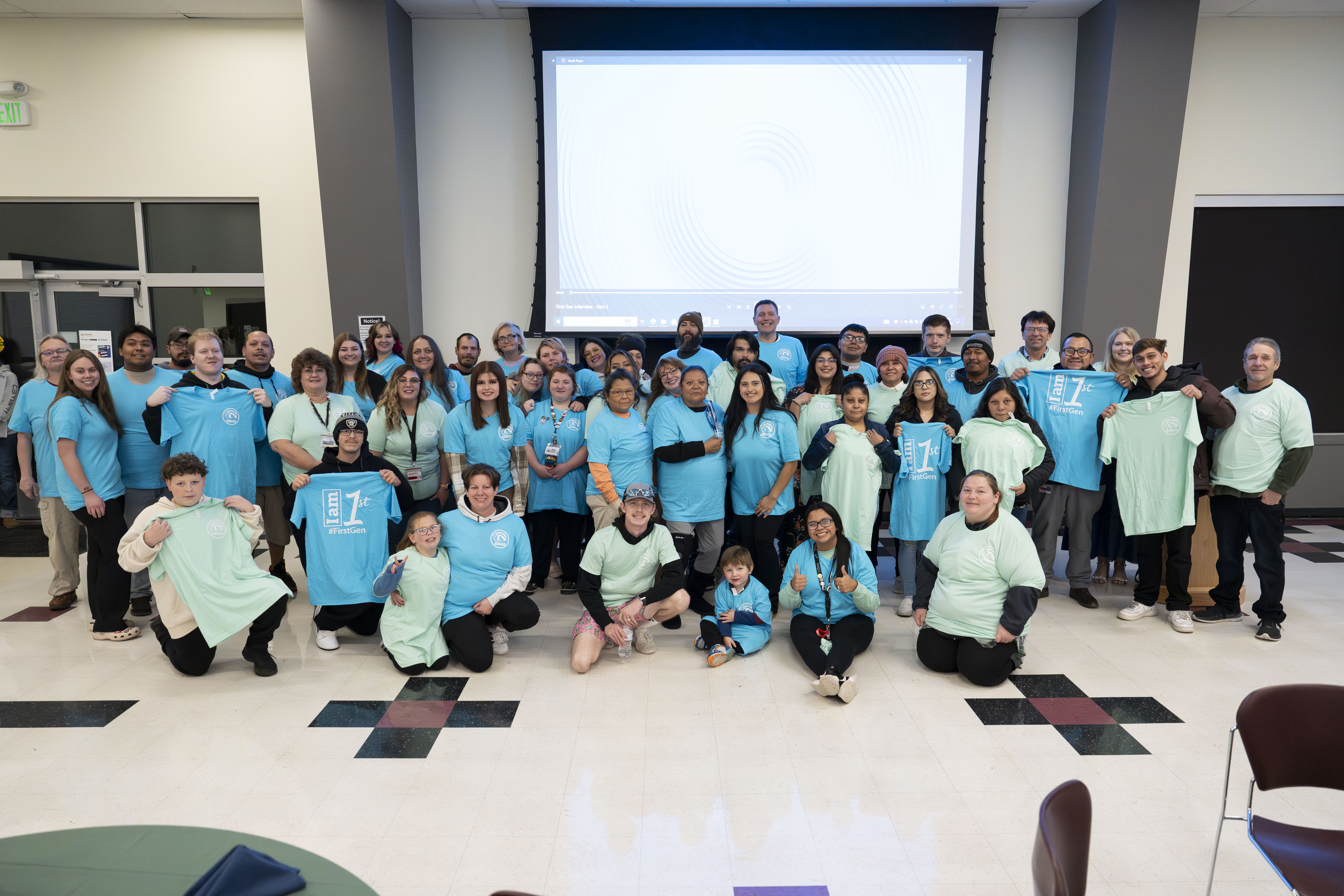 First generation student success program images and qr code