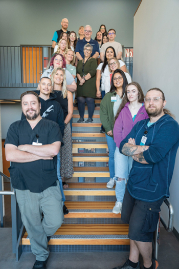 Students and instructors in the KCC Registered Nursing and Licensed Practical Nursing programs.