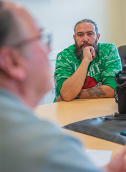 KCC Student Chris Mercado hopes to eventually become a veterinarian. Speakers at the Circle of Change conference gave him the vision to keep working at his studies.