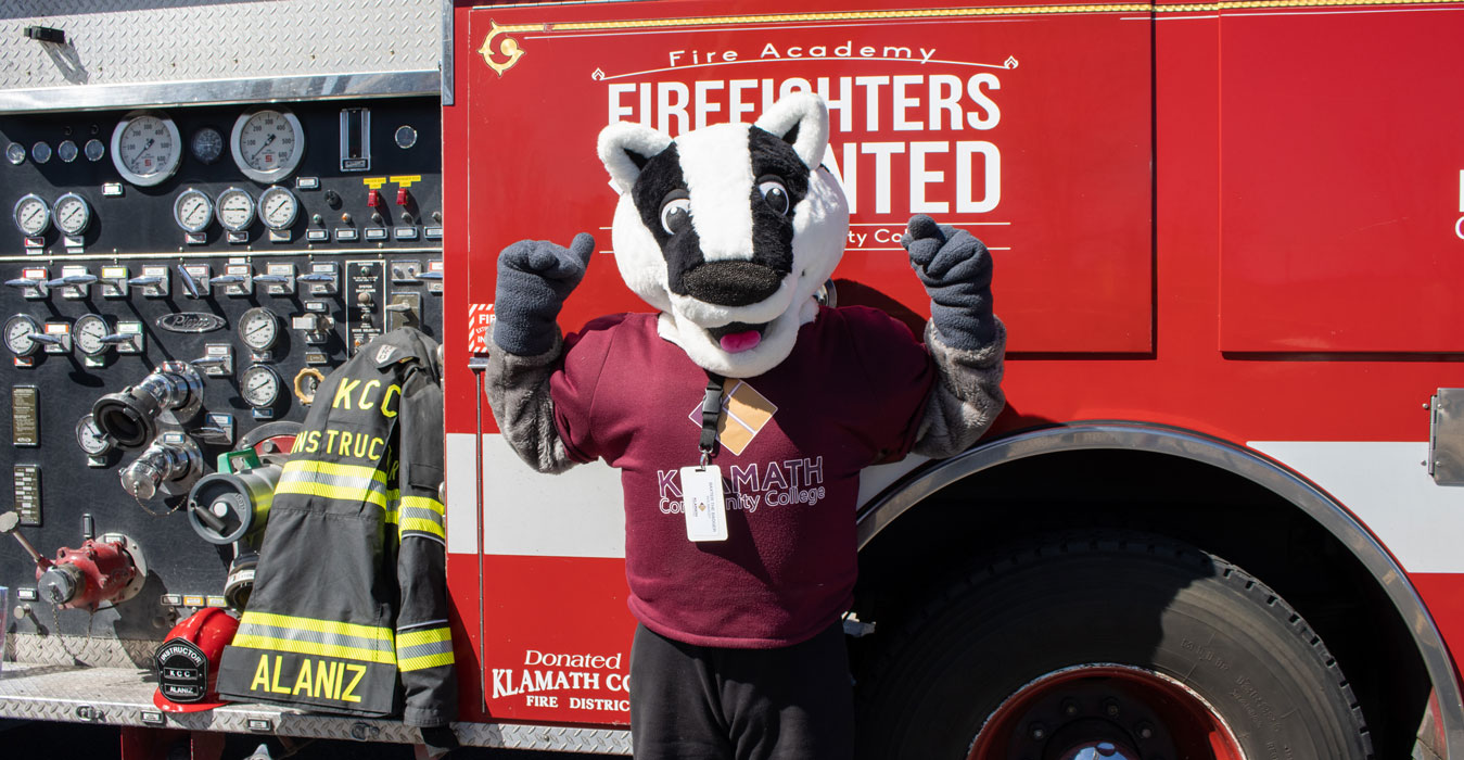 Baxter at the KCC Firetruck