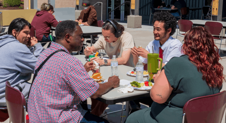 First-Gen student success program images and qr code