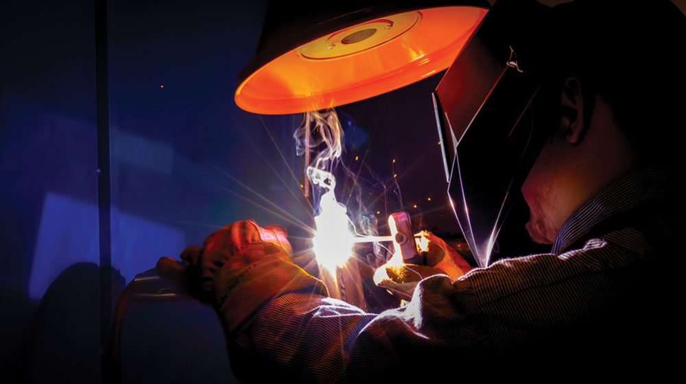 KCC Student welding