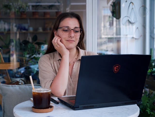 Healthcare data shown on laptop